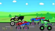 Auto Transport - SuperHeroes Monster Trucks - Video For Kids-PKMMUP