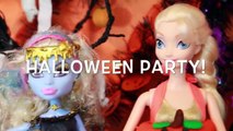 HALLOWEEN PRANK Barbie Frozen Monster High Doll Parody Play-Doh Halloween Costumes DIY KIDS Trick-iul