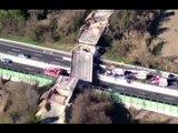 Ancona - Crolla viadotto su A14, morti e feriti. Riprese aeree (09.03.17)