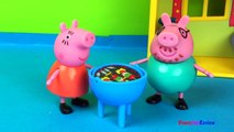 PEPPA PIG’S HOUSE STORY WITH PEPPA PIG GEORGE PIG MAMA PIG PAPA PIG - PEPPA AND GEORGE STAY UP LATE-r