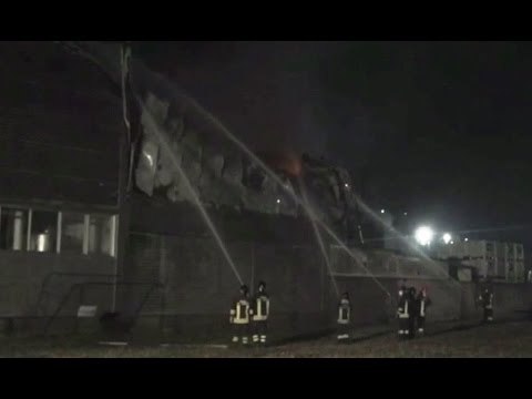 Scandicci (FI) - Incendio al capannone della Ditta Giotti (04.03.17)