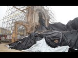 Norcia (PG) - Terremoto, completamento sicurezza Basilica San Benedetto (16.02.17)