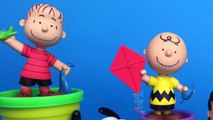 PEANUTS FIGURES - CHARLIE BROWN SNOOPY LINUS SALLY LUCY  & PAW PATROL CHASE HELLO KITTY SCHOOL BUS-YNb