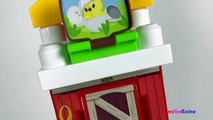 MEGABLOKS FARMHOUSE FRIENDS WITH THREE BLOCK BUDDIES FARMER CHICKEN COW TRACTOR WITH STOP MOTION-5m6