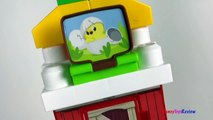 MEGABLOKS FARMHOUSE FRIENDS WITH THREE BLOCK BUDDIES FARMER CHICKEN COW TRACTOR WITH STOP MOTION-5m6Zg