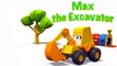 Cartoon and kids games. Excavator Max and surprise egg. Hot Cold game. Animation for kids.-E1-5