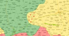 TSK Topçu Birlikleri Menbiç'te Esad ve YPG Güçlerini Vurdu