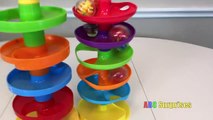 ROLL n SWIRL Busy Ball Ramp Fun Toys for Kids Babies Toddlers Learn Colors with Balls ABC Surprises-Y9OuKD
