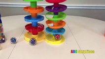 CANDY GUM BALLS WHIRL n GO Ball Tower for Kids Babies Toddlers Learn Colors with Toys ABC Surprises-h6AY