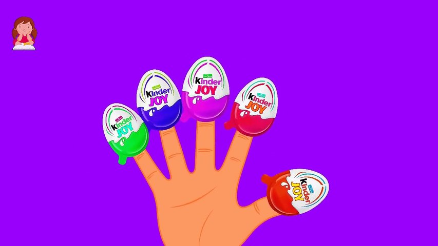 Giant Kinder Joy Surprise Eggs Finger Family Nursery Rhyme | Kinder Joy Finger Family Song