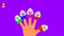 Giant Kinder Joy Surprise Eggs Finger Family Nursery Rhyme | Kinder Joy Finger Family Song