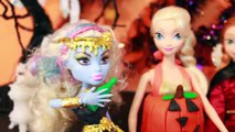 HALLOWEEN PRANK Barbie Frozen Monster High Doll Parody Play-Doh Halloween Costumes DIY KIDS Trick-iul9l4C