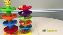 ROLL n SWIRL Busy Ball Ramp Fun Toys for Kids Babies Toddlers Learn Colors with Balls ABC Surprises-Y9OuK