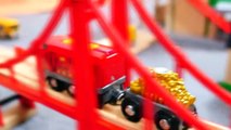 Toys Demo - BRIO Cars & Trains - BARRIER RULES! Toy Railway Trains & Trucks Videos for Kids-0IMyRE_-5