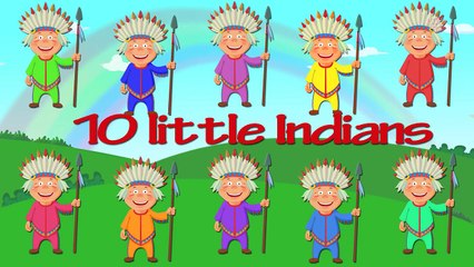 Ten Little Indians | Family Sing Along - Muffin Songs