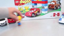 Disney Cars Lego Duplo Lightning McQueen Mater Play Doh Toy Surprise Toys-P