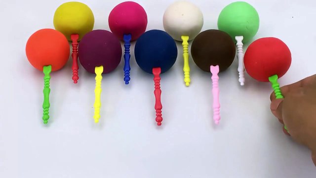 Learn Colors & Number From One To Nine Play Dough Lollipops Animal Vehicles Molds Fun for Kids-qYb9uOc6