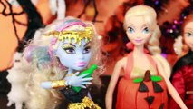 HALLOWEEN PRANK Barbie Frozen Monster High Doll Parody Play-Doh Halloween Costumes DIY KIDS Trick-iul9l4C