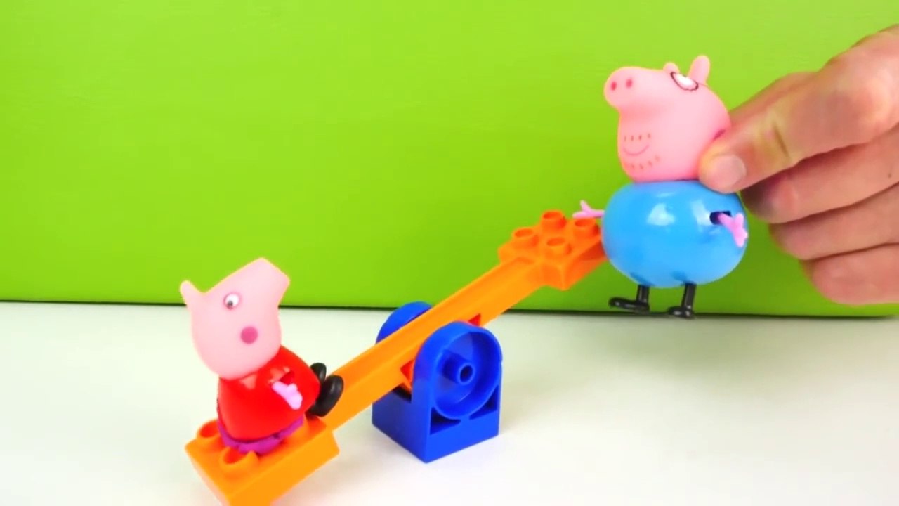 Peppa Pig - PURPLE SAND! Toy Trucks & Tractors LEGO House Play Doh Toys for Kids. Videos for kids-lXf81M