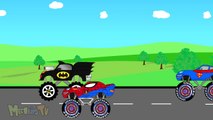 Auto Transport - SuperHeroes Monster Trucks - Video For Kids-PKMMUPzg