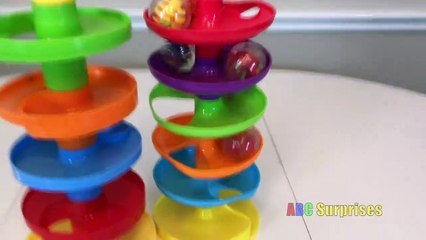 ROLL n SWIRL Busy Ball Ramp Fun Toys for Kids Babies Toddlers Learn Colors with Balls ABC Surprises-Y9OuKDaG