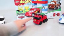 Disney Cars Lego Duplo Lightning McQueen Mater Play Doh Toy Surprise Toys-Px8