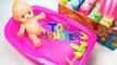 Numbers, Counting Baby Doll Colours Slime Bath Time DIY How to Make Orbeez Slime-v5D97dJTm