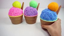 Learn Colors Clay Foam Ice Cream Cups Surprise Toys Minions Spiderman Hello Kitty Toys Story-E