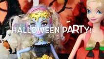 HALLOWEEN PRANK Barbie Frozen Monster High Doll Parody Play-Doh Halloween Costumes DIY KIDS Trick-iu