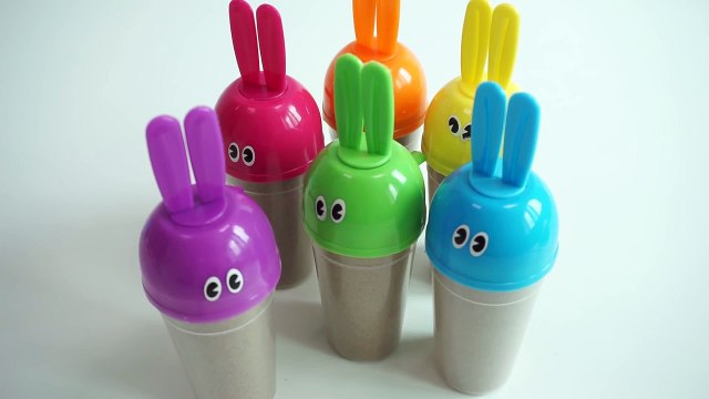 DIY How To Make Kinetic Sand Bunny Molds with Modeling Sand Creative For Kids Children-r-XEX4OPT