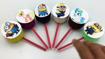Lollipops Smile Play Dough Surprise Toys Minion, My Little Pony Learn Colors for Kids-Y6ib