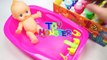 Numbers, Counting Baby Doll Colours Slime Bath Time DIY How to Make Orbeez Slime-v5D