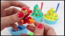 Play Doh Surprise Cupcakes SpongeBob Mickey Mouse Star Wars Toy Videos Madalenas con Sorpresas