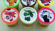 Сups Surprise Toys Play Dough Clay Super Wings, Little Pet Shop Rainbow Colours for Kids-PEUP