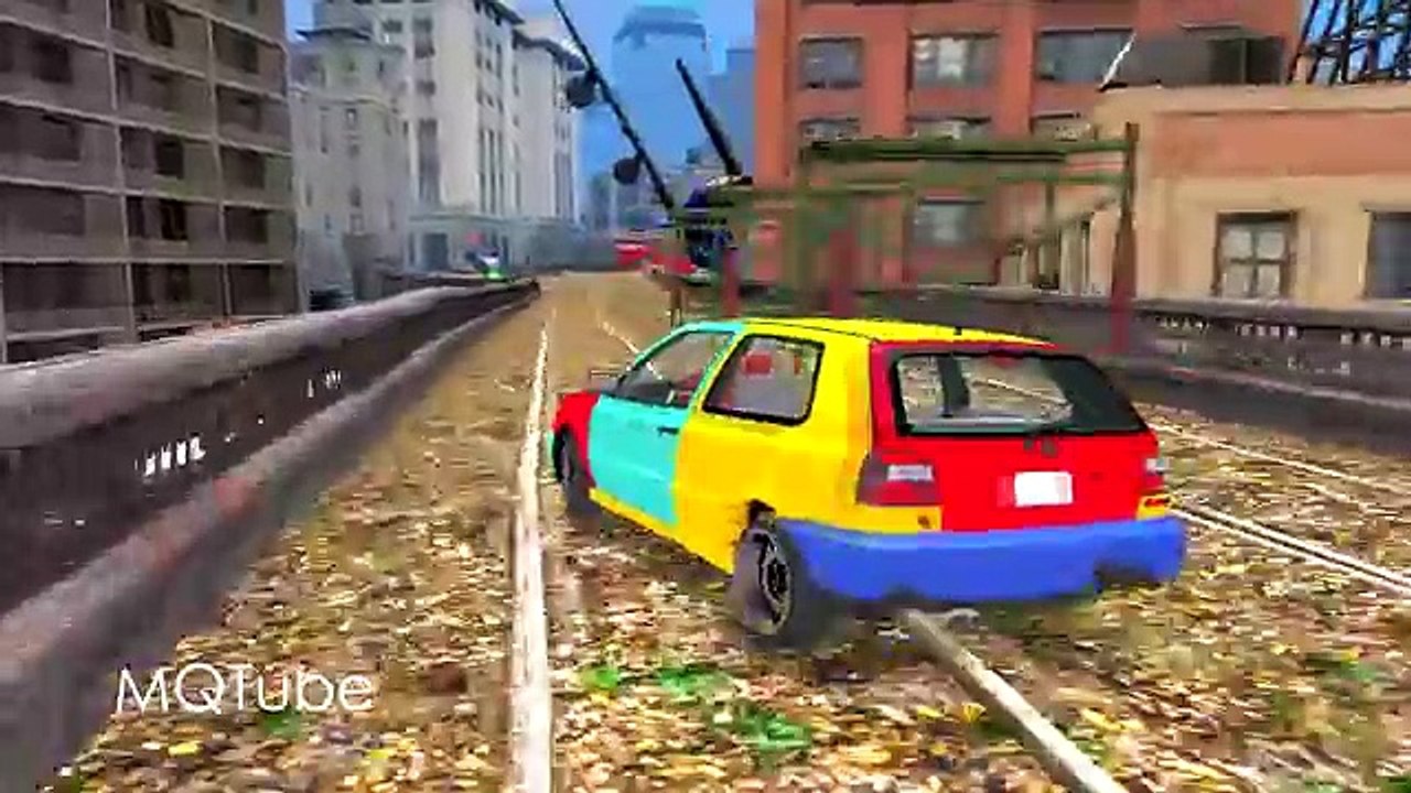 Spiderman Dumb & Dumber & Five Nights at Freddys Car Cartoon Nursery rhymes for children