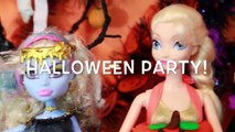 HALLOWEEN PRANK Barbie Frozen Monster High Doll Parody Play-Doh Halloween Costumes DIY KIDS Trick-iu