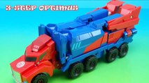 OPTIMUS PRIME ROBOTS IN DISGUISE 3-STEP CHANGER TOY VIDEO-eXwG