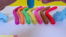 How To Make Playdough SNAKES Fun Kids Modelling Clay Rainbow Colours Preschool