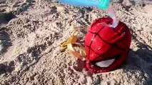 Frozen Elsa & Spiderman Buried Upside Down! w/ Joker Anna Spidergirl Hulk Snow White! Supe