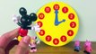 Learn to Tell the Time for Children with Mickey and Minnie Mouse Peppa Pig and George Clock