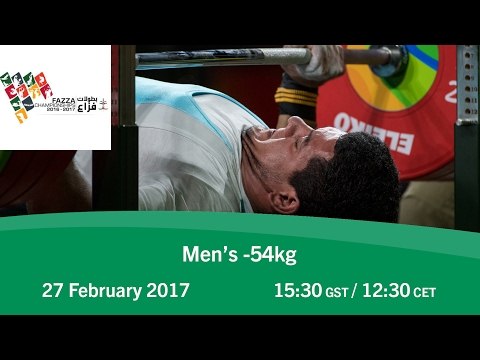 Men's -54 kg | FAZZA World Para Powerlifting World Cup
