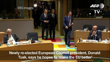 Re-elected Tusk vows to 'make EU better'