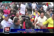 Miles protestan frente al Ministerio de Alimentos por hambruna en Venezuela