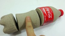 Coca Cola Kinetic Sand DIY How To Make Learn Colors Slime Foam Clay Icecream-qnCdX13T