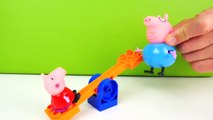 Peppa Pig - PURPLE SAND! Toy Trucks & Tractors LEGO House Play Doh Toys for Kids. Videos for kids-l