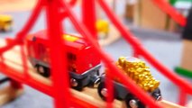 Toys Demo - BRIO Cars & Trains - BARRIER RULES! Toy Railway Trains & Trucks Videos for Kids-0IMyR