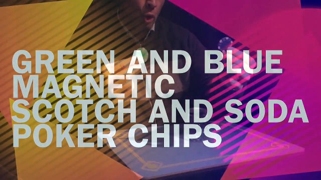 Magnetic Scotch and Soda Poker Chips by Tango