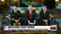 U.S. pushing to complete strategy review on N. Korea as threat escalates