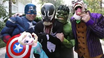 Spiderman McQueen Car Accident!!! Hulk Venom Joker Children Action Movies Cars Crash