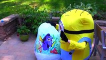 Giant Disney Finding Dory, Paw Patrol and Zootopia Toy Surprise Eggs!